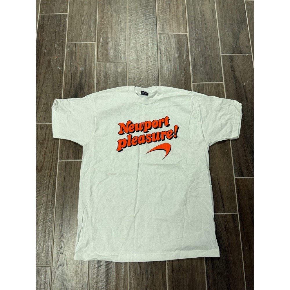 Vintage Newports Pleasure T-Shirt XL Single Stitch USA Fruit Of The Loom